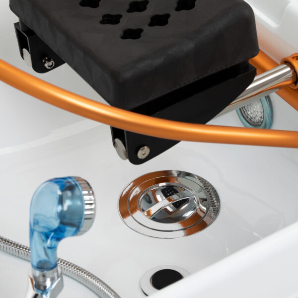 Pat head spa Gabbiano Maldives cu cascadă, vaporizator și taburet, negru, imaginea 12 Pat head spa Gabbiano Maldives cu cascadă, vaporizator și taburet, negru, imaginea 12
