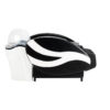 Pat head spa Gabbiano Sea 501 cu masaj pentru spate și picioare, negru cu alb, imaginea 2