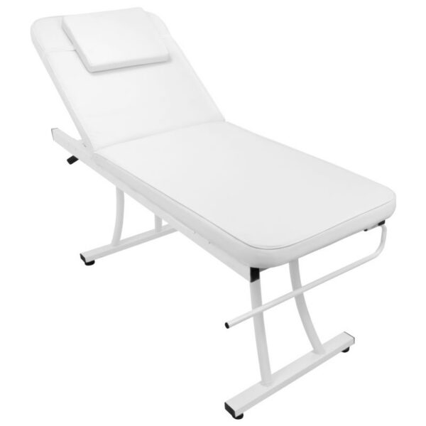 Pat masaj Azzurro 328 în 2 secțiuni, cu suport rolă hârtie, alb, alb, imaginea 3 Pat masaj Azzurro 328 în 2 secțiuni, cu suport rolă hârtie, alb, alb, imaginea 3