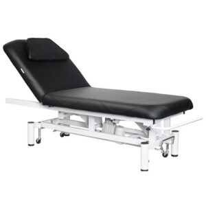Pat masaj electric Azzurro 684 cu 1 motor și roți retractabile, negru Pat masaj electric Azzurro 684 cu 1 motor și roți retractabile, negru