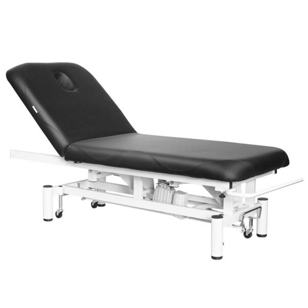 Pat masaj electric Azzurro 684 cu 1 motor și roți retractabile, negru, imaginea 2