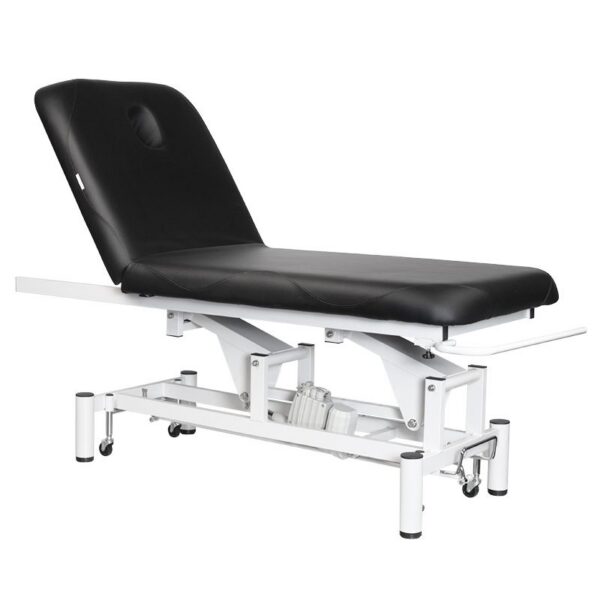 Pat masaj electric Azzurro 684 cu 1 motor și roți retractabile, negru, imaginea 4