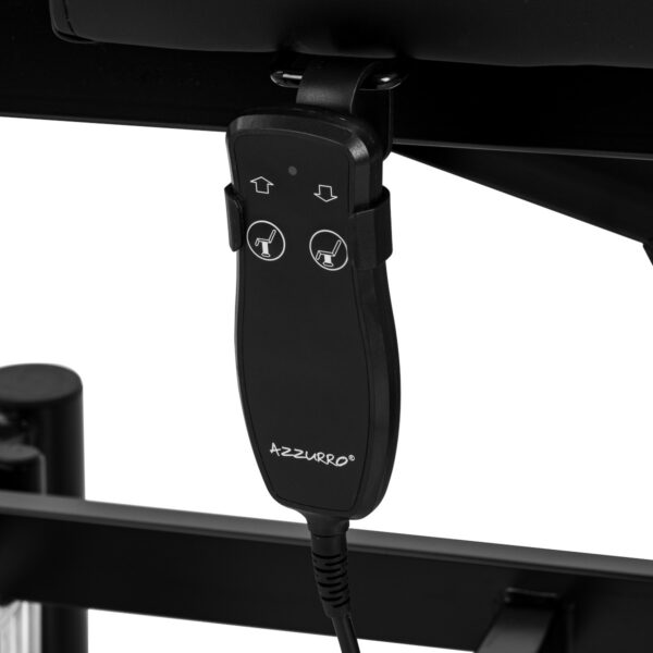 Pat masaj electric Azzurro 684A cu 1 motor și telecomandă, negru, negru, imaginea 7