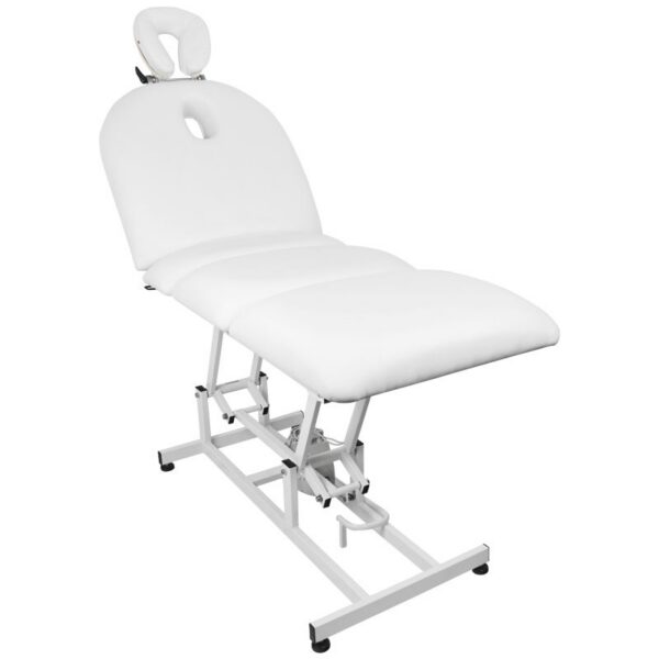 Pat masaj electric Azzurro 693A, spătar și sprijin picioare reglabile, alb, alb, imaginea 3