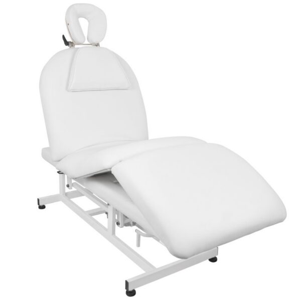 Pat masaj electric Azzurro 693A, spătar și sprijin picioare reglabile, alb, alb, imaginea 4