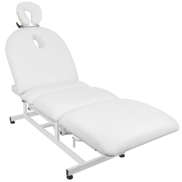 Pat masaj electric Azzurro 693A, spătar și sprijin picioare reglabile, alb, alb, imaginea 5