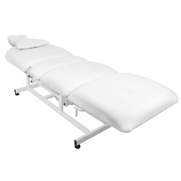 Pat masaj electric Azzurro 693A, spătar și sprijin picioare reglabile, alb, alb, imaginea 6
