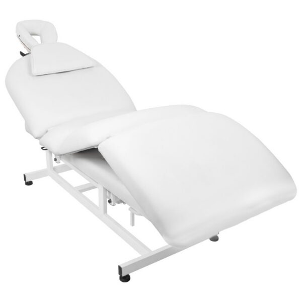 Pat masaj electric Azzurro 693A, spătar și sprijin picioare reglabile, alb, alb, imaginea 7