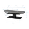 Pat masaj electric SPA Sillon Relax, gri cu bază neagră, gri, imaginea 10