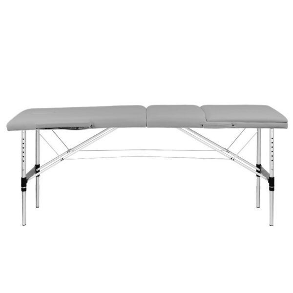 Pat masaj pliabil din aluminiu Balance, 3 segmente, gri, gri, imaginea 3