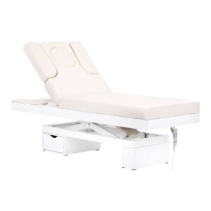Pat SPA electric Azzurro 815B cu LED și sertar, alb, alb, imaginea 1 Pat SPA electric Azzurro 815B cu LED și sertar, alb, alb, imaginea 1