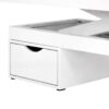 Pat SPA electric Azzurro 815B cu LED și sertar, alb, alb, imaginea 5