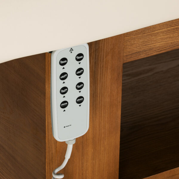 Pat SPA electric Sillon Leisure cu raft deschis și bază din lemn, imaginea 7