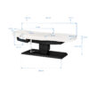 Pat SPA electric Sillon Relax, tapițerie alb, negru, imaginea 10 Pat SPA electric Sillon Relax, tapițerie alb, negru, imaginea 10