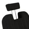 Scaun barber Gabbiano Rufo cu tetieră extensibilă și spătar rabatabil, negru, imaginea 8