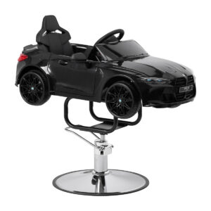 Scaun coafor copii Gabbiano BMW tip mașinuță, negru, imaginea 1