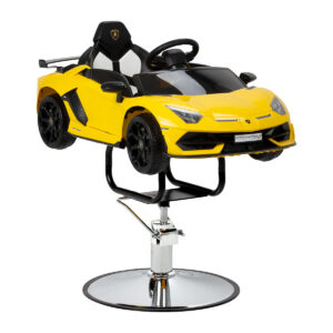 Scaun coafor copii Gabbiano Lamborghini mașină sport, galben, imaginea 1