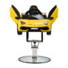 Scaun coafor copii Gabbiano Lamborghini mașină sport, galben, imaginea 3