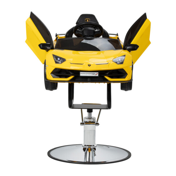 Scaun coafor copii Gabbiano Lamborghini mașină sport, galben, imaginea 3