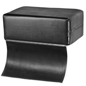 Scaun coafor copii, înălțător cu șorț pentru scaun de coafor, negru, negru, imaginea 1