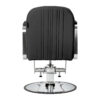 Scaun coafor Gabbiano Acri cu cusături decorative și suport picioare, negru, imaginea 3