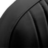Scaun coafor Gabbiano Acri cu cusături decorative și suport picioare, negru, imaginea 9