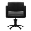 Scaun coafor Gabbiano Bergen, piele ecologică, negru, negru, imaginea 4