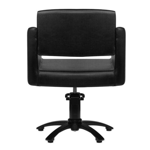 Scaun coafor Gabbiano Bergen, piele ecologică, negru, negru, imaginea 4