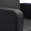 Scaun coafor Gabbiano Bilbao hidraulic, cu bază pătrată neagră, negru, imaginea 6