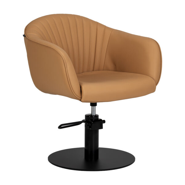 Scaun coafor Gabbiano Copenhagen minimalist, maro, maro, imaginea 1