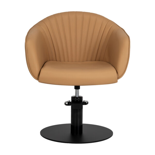 Scaun coafor Gabbiano Copenhagen minimalist, maro, maro, imaginea 2