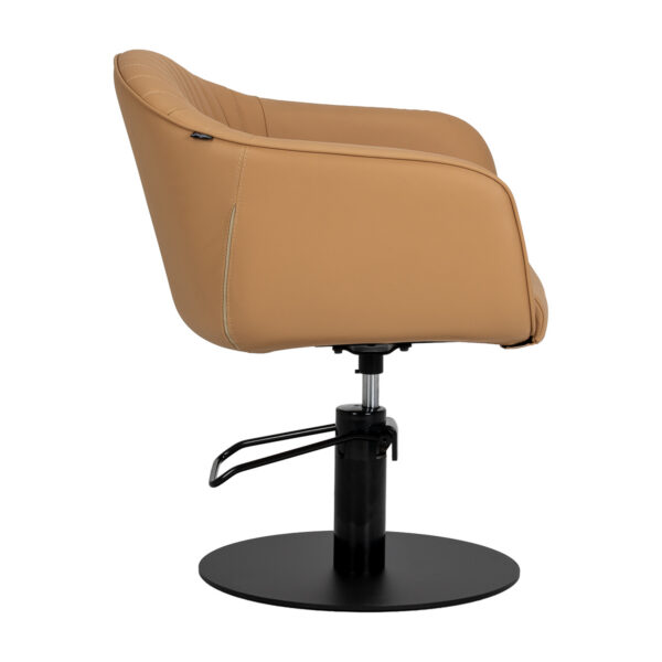 Scaun coafor Gabbiano Copenhagen minimalist, maro, maro, imaginea 4