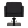 Scaun coafor Gabbiano Elda hidraulic cu bază pătrată, reglaj 42-60 cm, negru, imaginea 3