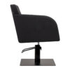Scaun coafor Gabbiano Elda hidraulic cu bază pătrată, reglaj 42-60 cm, negru, imaginea 4