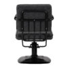 Scaun coafor Gabbiano Katania Loft, piele ecologică Old Leather, negru, imaginea 4