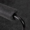 Scaun coafor Gabbiano Katania Loft, piele ecologică Old Leather, negru, imaginea 5