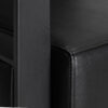 Scaun coafor Gabbiano Modena hidraulic, bază pătrată, stil loft, negru, imaginea 5