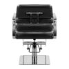 Scaun coafor Gabbiano Porto cu suport picioare, negru, negru, imaginea 4