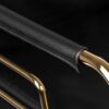 Scaun coafor Gabbiano Prato Gold, negru, negru, imaginea 5