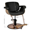 Scaun coafor Gabbiano Venice cu design original, negru, negru, imaginea 6
