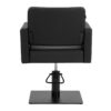Scaun coafor Gabbiano Vitoria hidraulic cu bază pătrată, negru, imaginea 4