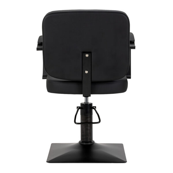 Scaun coafor Hair System Edge Noir cu suport picioare, negru, negru, imaginea 4