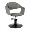 Scaun coafor Hair System Halo Grey hidraulic, gri cu bază neagră, gri, imaginea 1 Scaun coafor Hair System Halo Grey hidraulic, gri cu bază neagră, gri, imaginea 1