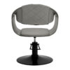 Scaun coafor Hair System Halo Grey hidraulic, gri cu bază neagră, gri, imaginea 4 Scaun coafor Hair System Halo Grey hidraulic, gri cu bază neagră, gri, imaginea 4
