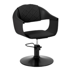 Scaun coafor Hair System Halo Noir hidraulic, negru, negru, imaginea 1