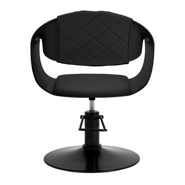 Scaun coafor Hair System Halo Noir hidraulic, negru, negru, imaginea 4