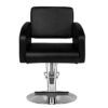 Scaun coafor Hair System HS40 cu bază cromată, negru, negru, imaginea 3