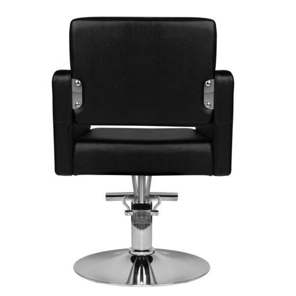 Scaun coafor Hair System HS40 cu bază cromată, negru, negru, imaginea 4