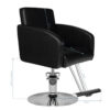 Scaun coafor Hair System HS40 cu bază cromată, negru, negru, imaginea 5