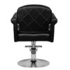 Scaun coafor Hair System HS69 modern, cu bază cromată, negru, negru, imaginea 4